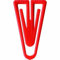 Laurel Büroklammern Plastiklips 60mm VE=100 Stück rot