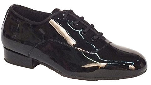 Scarpa da Bambino per Ballo Standard in Vernice Colore Nero Brillante (Taglia 30)