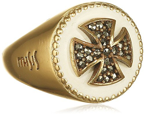 Misis Damen-Ring Artificialia 925 Silber Markasit gold Gr. 54 (17.2) - AN03201-54