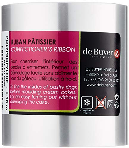 DE BUYER -042026 -rouleau de 10m de polypropylene h:6cm, Argent