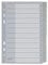 Leitz Register für A5, Deckblatt aus Karton und 12 Trennblätter aus Kunststoff, Taben mit auswechselbaren Einsteckschildchen, Grau, 12750000