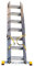 Ausziehleiter mit 3 Elementen und integrierter Stabilisierung, 7,11 m (3.99m)