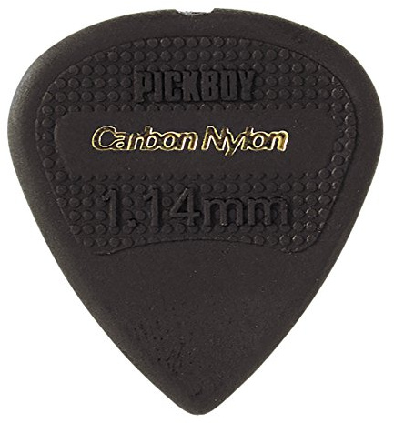 Pickboy Kante, scharfe Spitze, Carbon/Nylon, 1,14 mm, 10 Plektren.