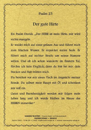 Psalm 23:Der gute Hirte