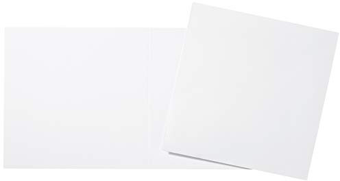Craft UK 2043 Premium 40, 300 GSM 6x6 Card & Envelopes, White 300 GSM