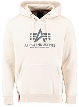 Alpha Industries Basic Hoody Kapuzensweat für Herren White
