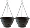 Thompson & Morgan Bloomaround Hanging Basket Garden Planter Plant Pot Container with Water Reservoir for Flowers, Vegetables and Fruits (30cm, 2 Pack)