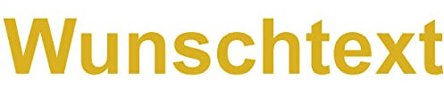 Samunshi® Aufkleber Schriftzug Autoaufkleber Werbung in 9 Größen und 25 Farben (1x20cm Gold)