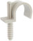SOMATHERM FOR YOU, Lot de 10 clips de fixation en nylon pour tubes de 20 mm - Installation facile avec tige annelée de 8 mm - Idéal pour tous types de tubes de diamètre 20 mm