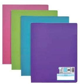 PROTEGE-DOCS ELBA MEMPHIS A4 20POCH PP ASS CLASS+STYL 8COUL