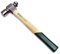 SATA ST92314SC Martillo de Bolas con Cabeza de Acero Forjado, Mango de Nogal y Mango Contorneado Antideslizante Verde, 900 Gramos