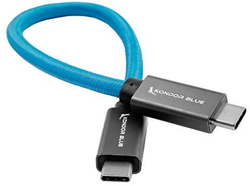 Kondor Câble USB C vers USB C 3.1 Gen 2 10 Gbps 100 W 6K Câble de transfert de données vidéo pour Blackmagic Pocket BMPCC4K/6K Z Cam Samsung T5