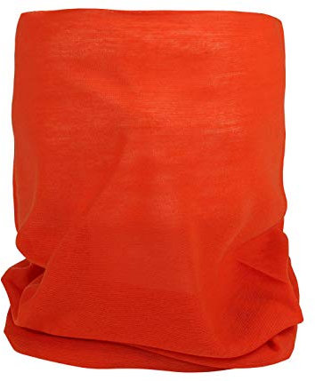 Halstuch Schlauchschal Damen Multifunktionstuch Schutz Herren Design Atmungsaktiv Sport Rundschal Motorrad Tuch Loop (orange)