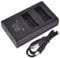 DSTE MH-23 Dual USB Charger with LCD Display Compatible for Nikon EN-EL9 ENEL9 EN-EL9A - Powered by Type C USB Cable to USB-A 2.0 Connector