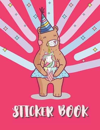 Sticker Book: Blank Sticker Book, Big Sticker Collection , 100 pages 8.5 x 11