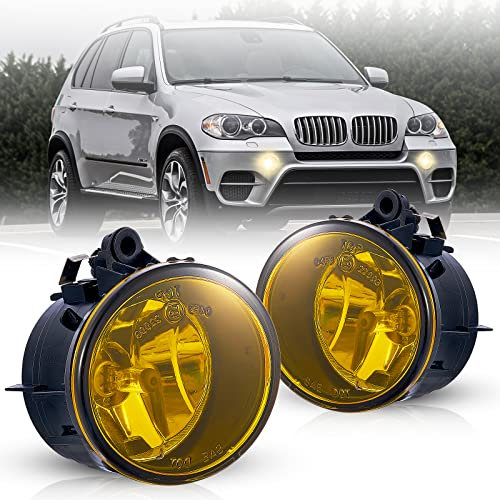 Nebelscheinwerfer passt für BMW F48 F39 F25 F26 F15 F16 [X1 X2 X3 X4 X5 X6] 2010-2019 nicht in Kombination mit adaptiven Scheinwerfern verwendet 1 Paar Gelbglas