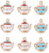 Ipotkitt 45pcs Alloy Enamel Teapot Charms Poker Charms Coffee Tea Kettle Pot Charms for Jewellery Making Bracelet Bulk