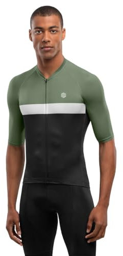 SIROKO - Sommer-Radtrikot M3 Grand Master - L - Schwarz/Olivgrün
