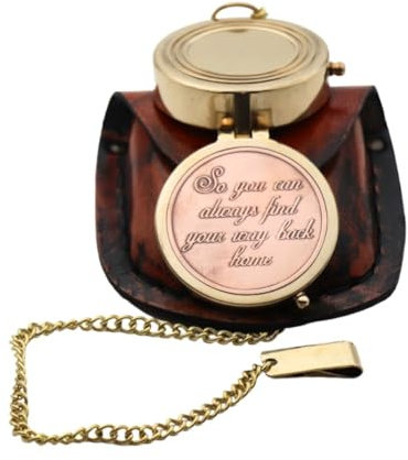 BAZROSS So You Can Always Find Your Way Back Home, Campingkompass graviert mit Geschenkkompass für Geburtstag, Jahrestag, Abschlussfeier, Valentinstag, Taufgeschenke, inspirierendes Geschenk