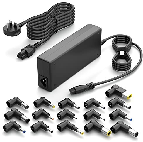90W Universal Laptop Charger UK AC Power Adapter Compatible with HP Dell Lenovo Acer ASUS Sony Fujitsu Gateway Notebook Ultrabook Chromebook 19.5V Supply Cord