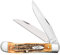 Case xx Knives Wharncliffe Trapper 6.5 BoneStag 65329 Stainless Pocket Knife