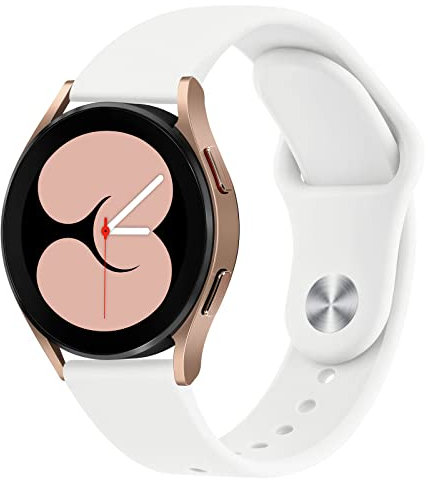 Amzpas Armband für Samsung Galaxy Watch 6/5/4/5 Pro/4 Classic, 20mm Neues Silikon Ersatzarmband für Active 2 - Kompatibel Mit 40mm 44mm 45mm 42mm 46mm Modellen