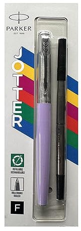Parker Jotter Tintenroller, feine Spitze, schwarze Tinte, Lila