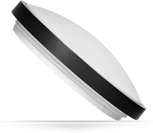 ADAKAT Deckenleuchte Wandleuchte IP54 2x E27, Metall-Rahmen, schwarz