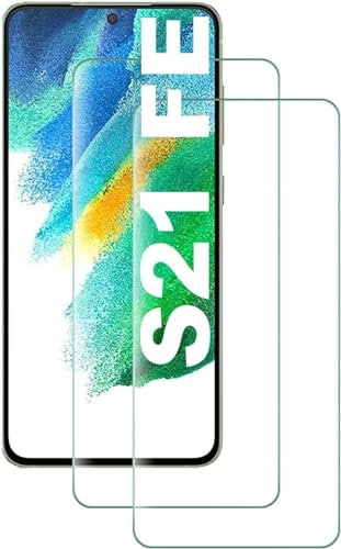 HQ-CLOUD LOT DE 2 Verre Trempé Pour Samsung Galaxy S21 FE 5G .Film de Protection d'écran Transparent - Anti Rayures - Ultra Résistant Dureté 9H