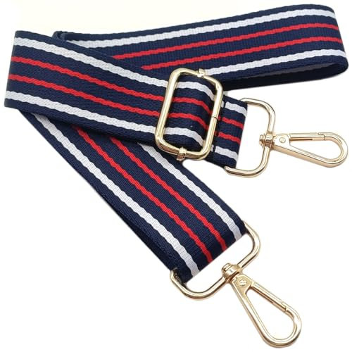 Tracolla Regolabile Colorata per Borse Donna Rosa, 80-130cm Cinghia della Borsa con Gold Moschettone, Durevole per Crossbody Borsa, Chitarra, Borse Moderne Accessori, 3.8cm, 1003