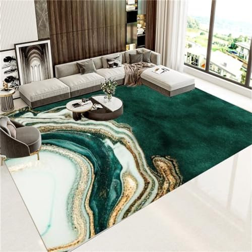RUGMRZ Teppich Babyzimmer Mädchen Modernes Wohnzimmer Teppich Groß grün Wohnzimmer Teppich Weich schöne deko Teppich babyzimmer mädchen spielteppich180x250CM