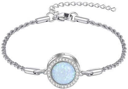 CUPENDA Urnen Armband für Asche Sterling Silber Kremation Keepsake Anhänger Medaillon Armband für Damen