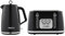 Swan Elegance Kitchen Set, 1.7L Kettle & 4 Slice Toaster, Black, SK14016BLK & ST19025BLK