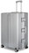 WINLIFE Hartschalen-Reisekoffer XL-75 cm | Großschalen-ABS-Trolley in Silber | TSA-Zahlenschloss | 4X 360°-Doppelspinnerrollen | Teleskopgriff | integrierter Becher- & Taschenhalter