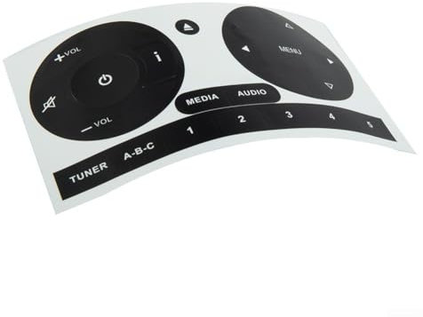 Adesivi per ripristino pulsanti radio Fiat 500 PVC adesivi per migliorare l'aspetto degli interni