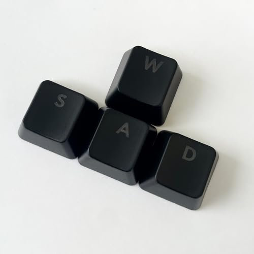 for G512/G Prox Cross Axis Black Backlit Thick Keycaps,Suitable for Logitech G512 Mechanical Gaming Keyboard,Clicky Linear Tactile MX Switches. (WASD)