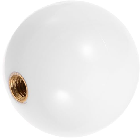 JOINPAYA White Plastic Joystick Ball Head Replacement for Arcade Game Simulators Game Accessory for Precise Control and Smooth Operation Easy Installation DIY Arcade Kit Part