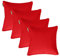 Gardenista 18 Garden Scatter Cushion | Outdoor Water Resistant Garden Furniture Pillow | Soft and Comfy Patio Furniture Cushions | Throw Pillows for Sofa, Couch, Balcony - 4 Pack (Red)