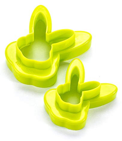 Tescoma Doppelseitige Ausstechformen Häschen, 4 Größen Delícia, Plastik, Sortiert, 20 x 13 x 4.5 cm