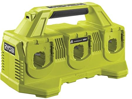 RYOBI P135 18V One+ 6 Port Lithium Ion Battery Supercharger (18V Batteries Not Included/Charger Only)