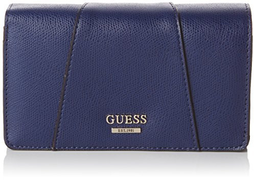 Guess Gia SLG Flap Organizer, Porte-Monnaie Femme, Bleu (Sapphire), Taille Unique