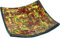 GURU SHOP Eckige Mosaikschale, Untersetzer, Dekoschale, Handgearbeitete Keramik & Glas Obst Schale - Design 8, Mehrfarbig, Größe: Groß (30x30 Cm), Schalen