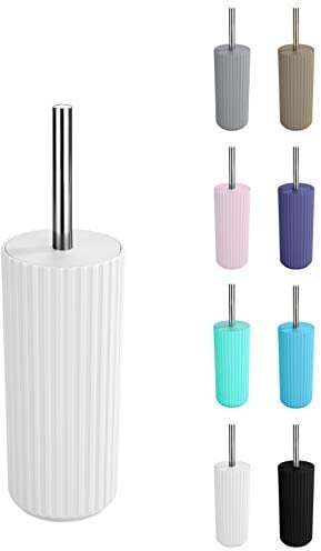 WK Alstar Enclosed Toilet Brush and Holder (White)