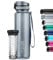 720°DGREE Water Bottle “uberBottle“ - 1 L crystalClear +Fruit-Infuser - BPA-Free Tritan, Leakproof, Reusable Drinking Bottle - Sports Bottle for Gym, Fitness, Cycling, Travel, Kids, School Office