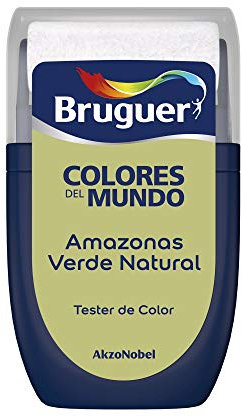Bruguer Tester Colores del Mundo Pintura para paredes monocapa Amazonas Verde Natural