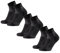 DANISH ENDURANCE Kurze Merino Wolle Wandersocken, Sommer Wollsocken, Unisex, für Herren & Damen, 3 Paar, Schwarz, 35-38