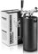 TMCRAFT - Mini Keg Growler de 4 litres - système de kit de fût Domestique en Acier Inoxydable pressurisé pour Garder la fraîcheur et la Carbonatation de la bière(Noir Mat)