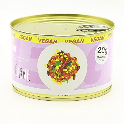 Chili Sin Carne – Veganes Chili mit Zuckermais, Kidneybohnen und Linsen in würzig, pikanter Soße 400g / Konserve langes Mhd Diem Feinkost VEGAN VEGETARISCH