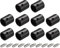 sourcing map Metall Schnürsenkel Spitzen Schrauben Schnürsenkel Spitze Metall Kordeln Ende Ersatz für Turnschuhe Kleidung DIY Reparatur, Schwarz , 7mm