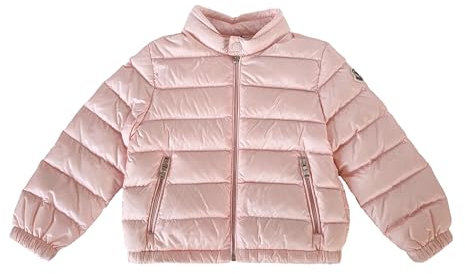 Moncler junior bambina giubbotto piumino light senza cappuccio ACORUS rosa (2 anni)